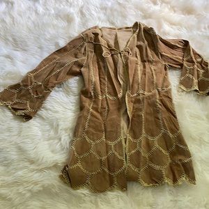 Light weight Sueded 3 quarter jacket